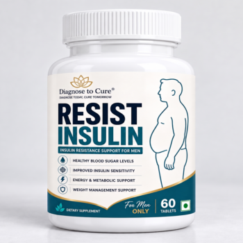 Resist Insulin Supplement for Men – Berberine 400mg, Ceylon Cinnamon, Gymnema Sylvestre, Green Tea & Fenugreek Extract – Blood Sugar & Insulin Sensitivity Support – 60 Tablets
